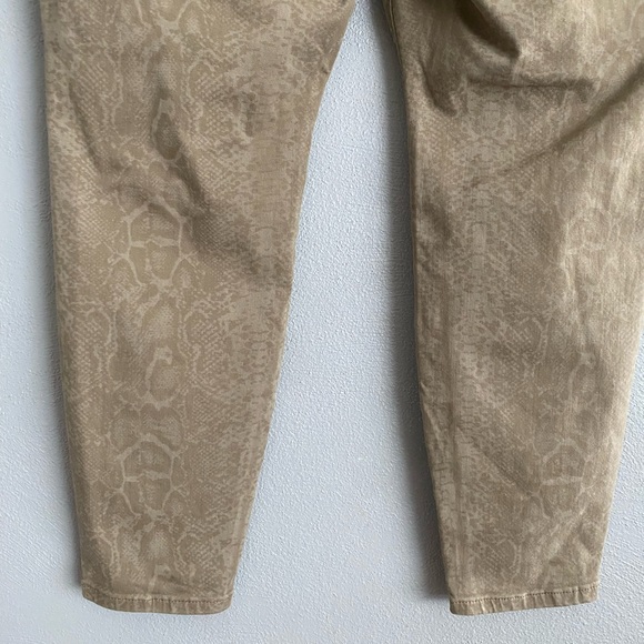 Torrid Khaki Pants Size 22 High Rise Jegging Snake Print Casual - Picture 6 of 11